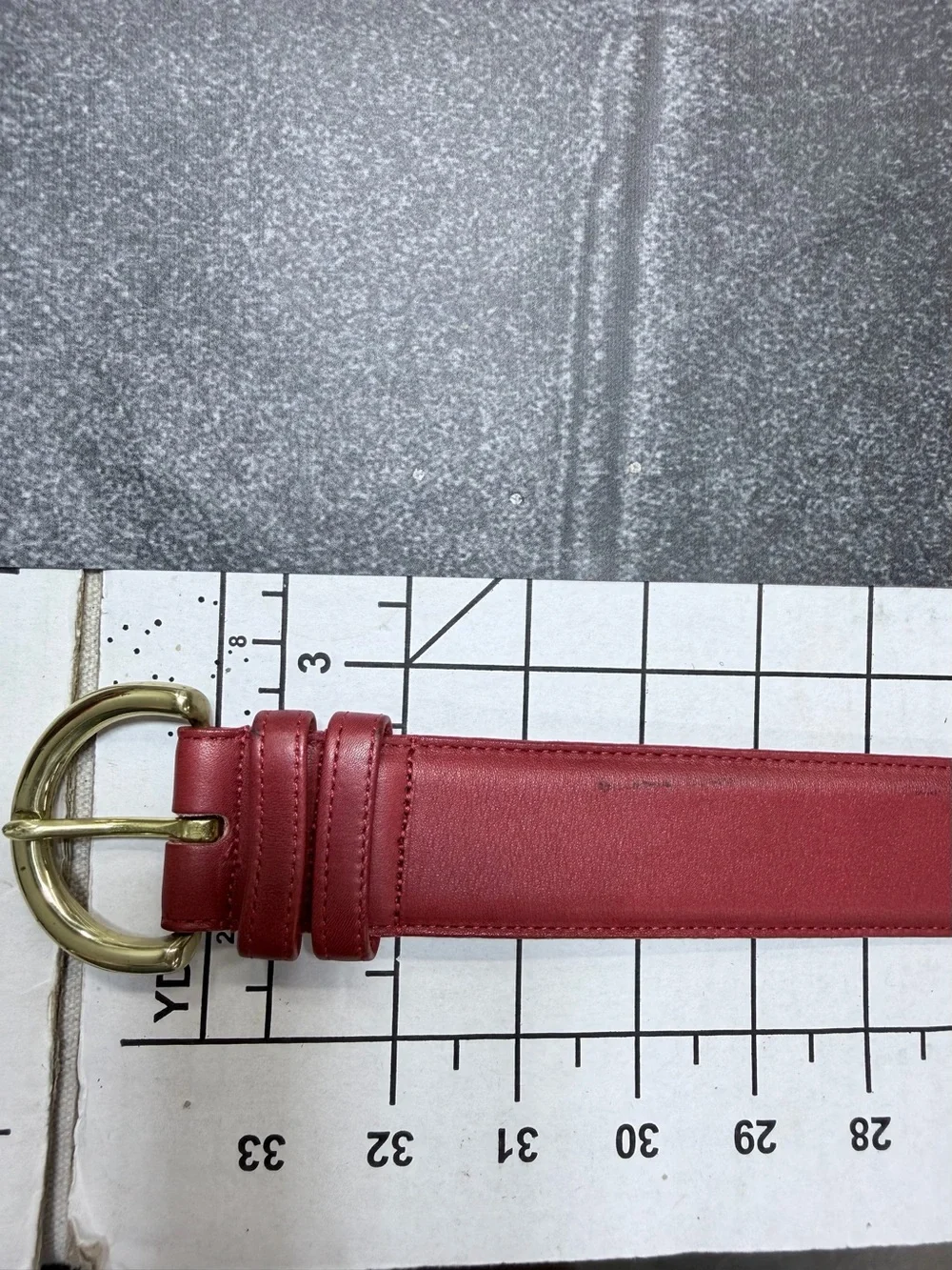 Coach VNTG made in USA sz Medium Red Leather Belt